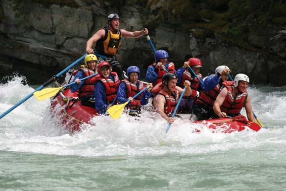 Whitewater rafting in Whistler