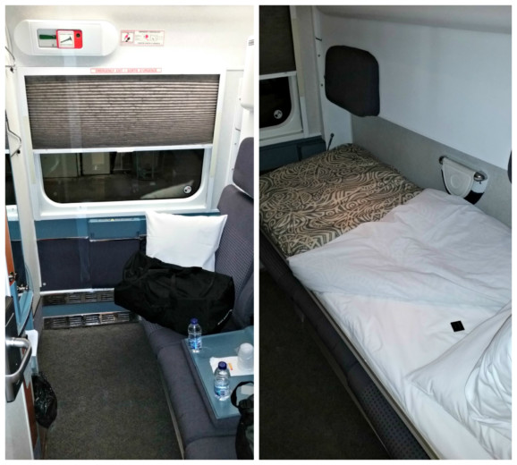 A cabin on the VIA Rail ‘Ocean’ train in Montreal