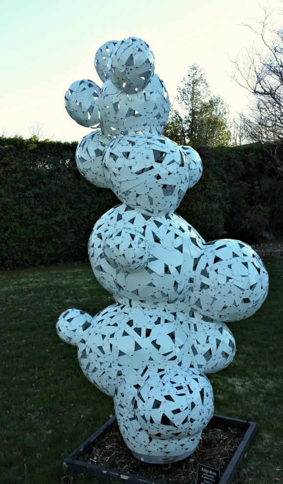 A strange work of art in Kingsbrae Garden