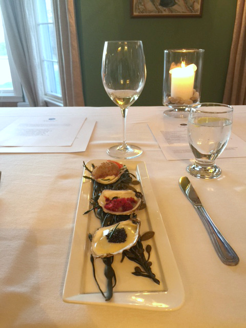 A meal at the Savour in the Garden restaurant in Kingsbrae Garden