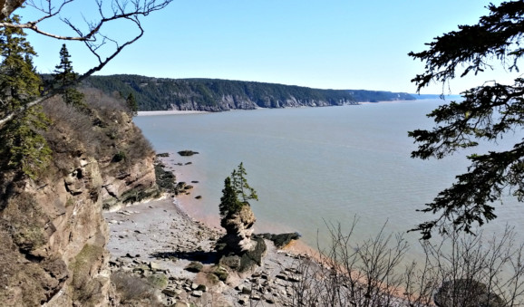 A spectacular view of the Fundy coastline