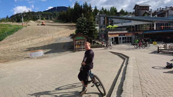 Mountain biking in Whistler Bike Park