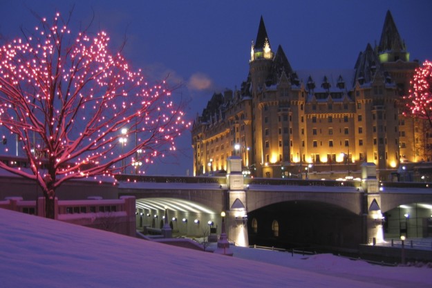 The Rideau Canal in winter