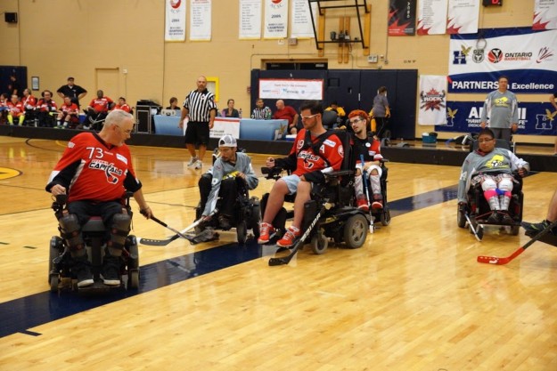 Wheelchair hockey