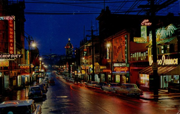 Vancouver's Chinatown at night