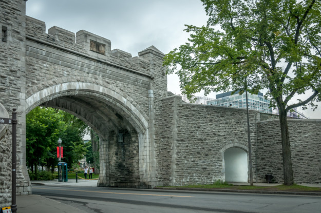 Quebec old city wall