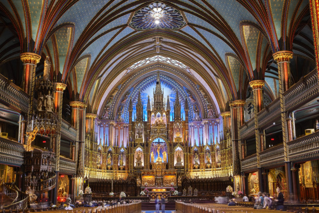 Notre Dame Basilica of Montreal interior