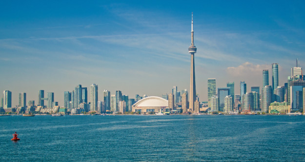 Toronto skyline on a sunny day