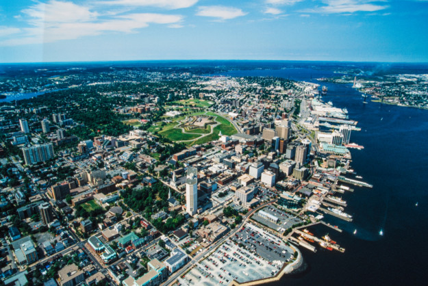 an aerial view of Halifax