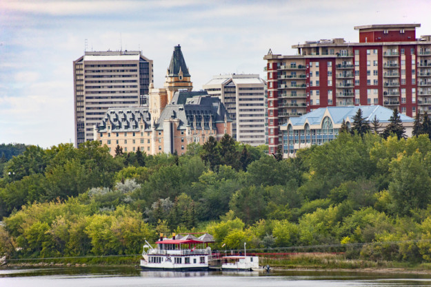 Saskatoon Cityscape in Early Fall