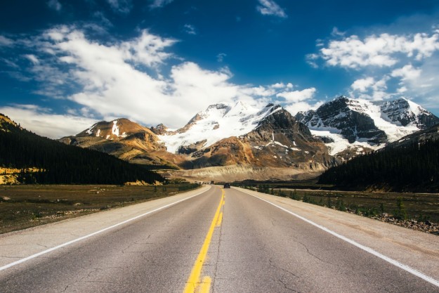 Icefields Parkway in Canada
