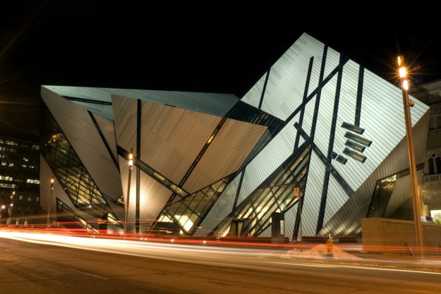 Modern exterior of Royal Ontario Museum in Toronto