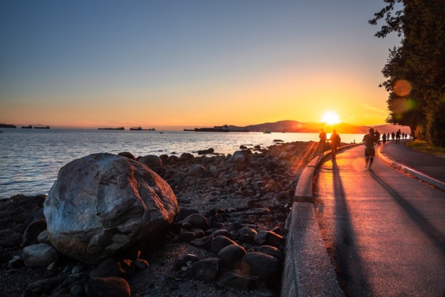 View of the Seawall of Vancouver 