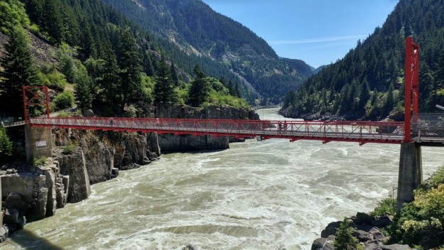 A bridge over the Fraser River in Hell\