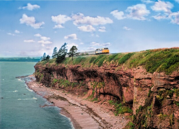 Train in Eastern Canada