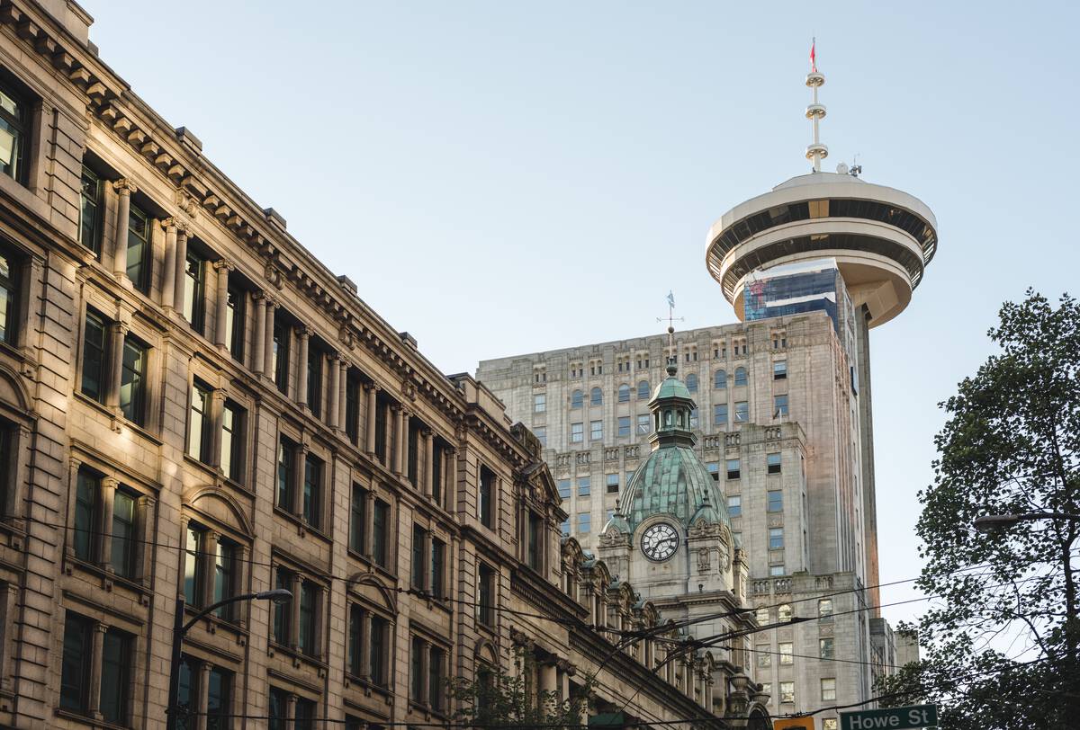 The Vancouver Lookout in the city centre