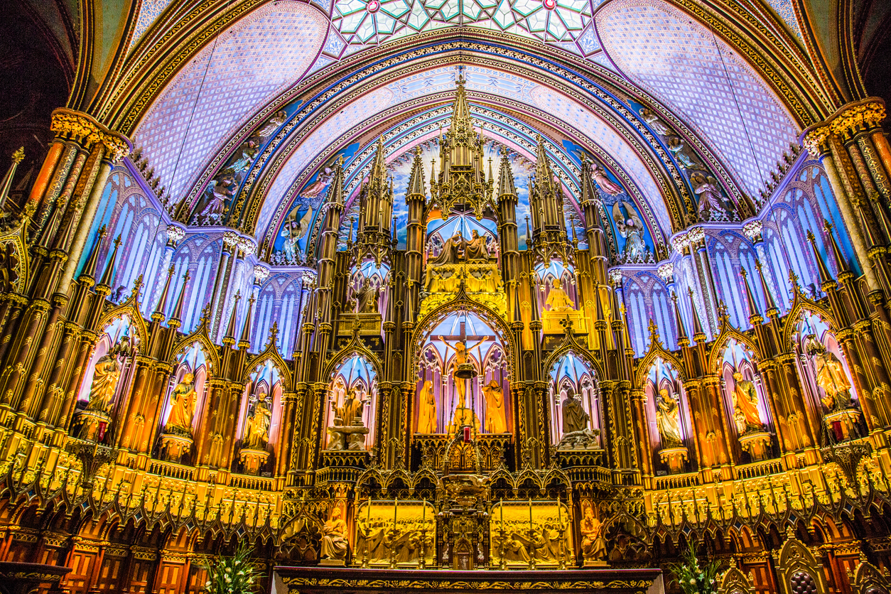 The Basilica of Notre-Dame in Montreal