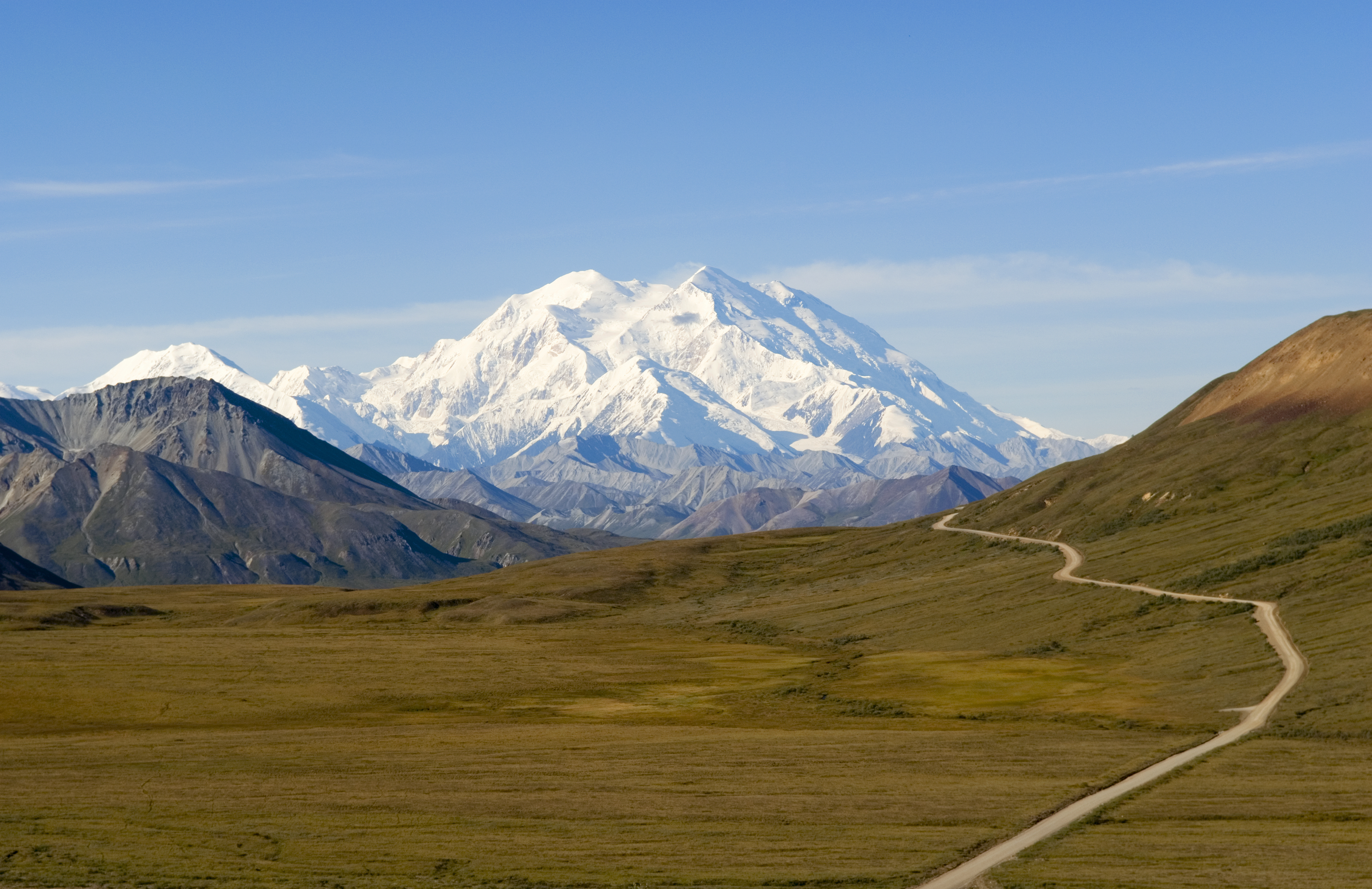 A mountain in Denali National Park