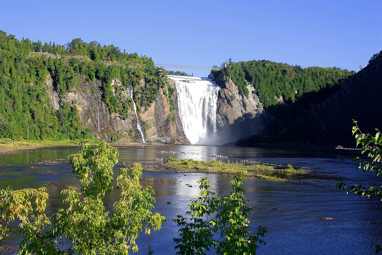 montmorency waterfalls in canada