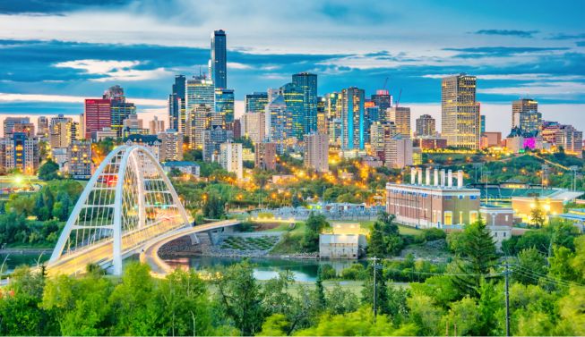 The Edmonton skyline