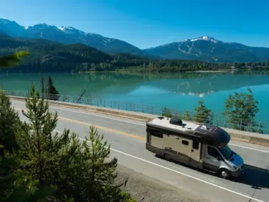 RV in Sea to Sky Highway
