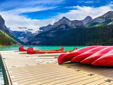 Canoes at Lake Louise