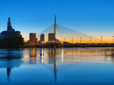 Esplanade Riel and The Canadian Museum for Human Rights Credit Zyron Paul Felix