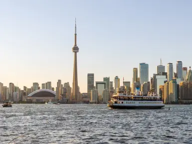 Toronto skyline from Lake Ontario